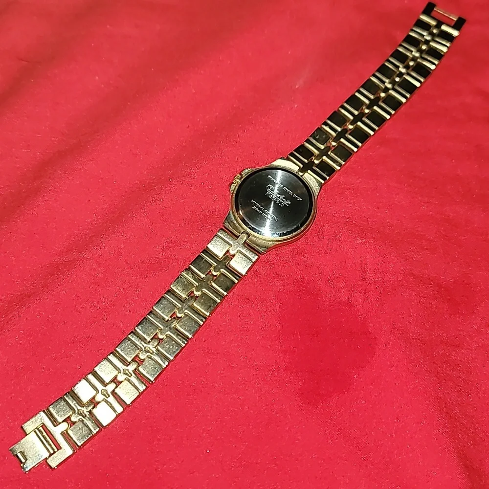 Dufonte Gold & Crystal Ladies' Quartz Watch‎